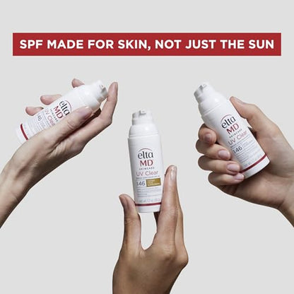 EltaMD UV Clear Tinted Face Sunscreen, SPF 46 Oil- Free with Zinc Oxide, Dermatologist Recommended