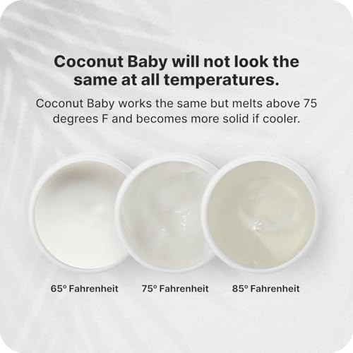 Coconut Essentials Coconut Baby Oil - Natural & Organic Moisturizer, Hair Oil for Cradle Cap Treatment, Newborn Sensitive Skin, Eczema & Psoriasis Relief, Unscented, Sunflower & GrapeSeed 4 floz
