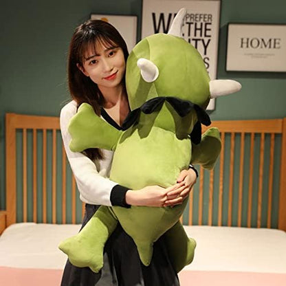 SQEQE Weighted Dinosaur Plush, Weighted Dinosaur Stuffed Animal, Dino Plushies Dino Pillow Toy Gift for Kids Adults 23.6 Inch, 3.1 Lbs