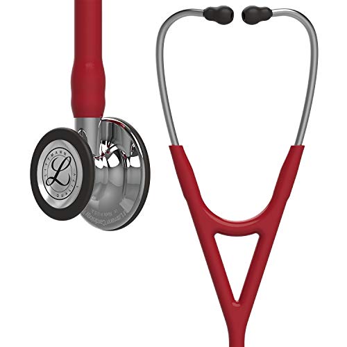3M Littmann Cardiology IV Diagnostic Stethoscope, 6170, More Than 2X as Loud, Weighs Less, Stainless Steel Mirror-Finish Chestpiece and Stem, 27" Burgundy Tube
