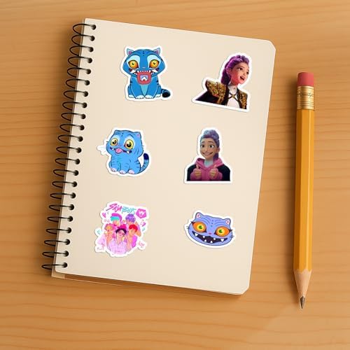 60PCS Pop Demon Hunters Sticker Sheets – Korean Idol Movie, 3D Anime, Huntrx, Saja Boys, Jinwoo, Rumi, Tiger, Zoeystery, Miromabby – Waterproof for Bottle, Phone, Party Decor, Scrapbook