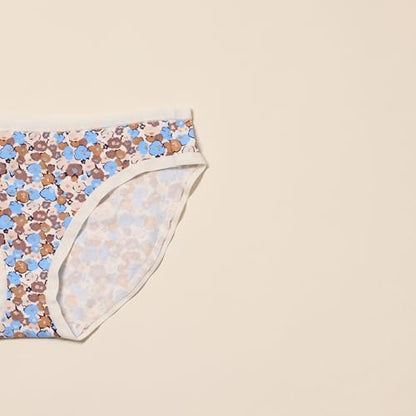 Amazon Essentials Women's Cotton Bikini Brief Underwear (Available in Plus Size), Multipacks