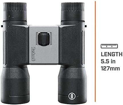 Bushnell PowerView 2 Binoculars, High-Definition Binoculars with Multi-Coated Lenses, Durable Aluminum Alloy Chassis, Wide Field of View, Ideal for Wildlife Observation, Hiking and Sporting Events