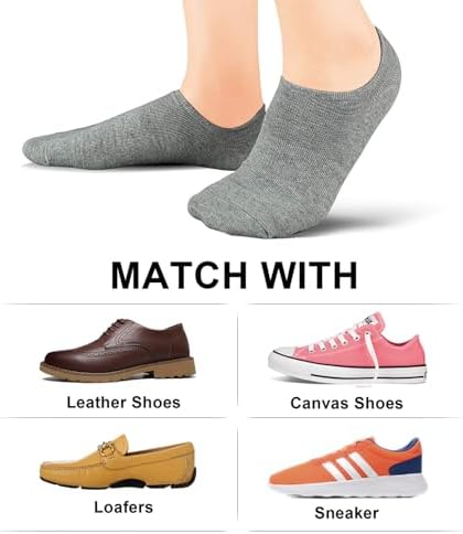 wernies No Show Socks Women Low Socks Non Slip Flat Boat Line 4/8 Pairs