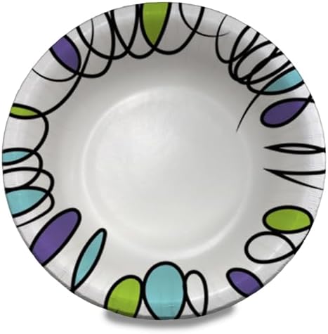 Amazon Basics Ultra Paper Bowls, 20 Oz, Disposable, 300 Count, White (6 packs of 50)