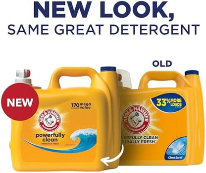 Arm & Hammer Clean Burst, 200 Loads Liquid Laundry Detergent, 200 fl oz