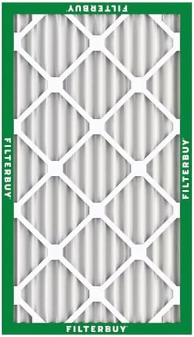 Filterbuy 16x25x2 Air Filter MERV 8 Dust Defense (12-Pack), Pleated HVAC AC Furnace Air Filters Replacement (Actual Size: 15.50 x 24.50 x 1.75 Inches)