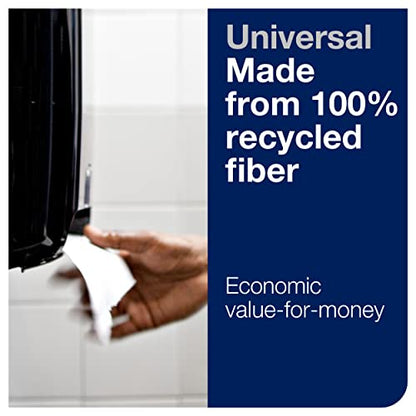 Tork Paper Hand Towel Dispenser, Stainless Steel - H1 + Refill - Universal Paper Hand Towel Rolls (6 Rolls)