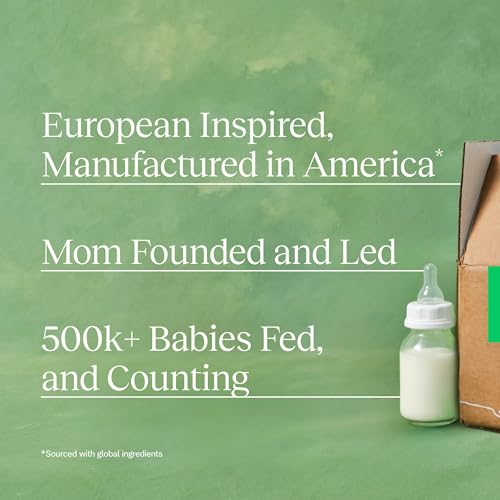 Bobbie Organic Infant Formula, Milk Based Powder with Iron, DHA and Vitamin D, Modeled After Breast Milk, Organic Baby Formula for Newborn to 12 Months Old Infant, 14.1 oz, 1 Pack