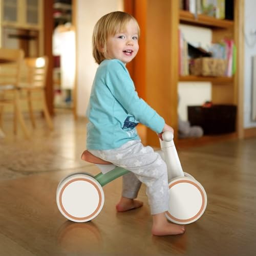 SEREED Baby Balance Bike for 1 Year Old Boys Girls 12-24 Month Toddler Balance Bike, 4 Wheels Toddler First Bike, First Birthday Gifts