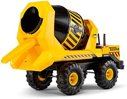 Tonka Steel Classics Mighty Cement Mixer - Made with Steel & Sturdy Plastic, Yellow Toy Construction Truck, Boys and Girls, Kids, Toddlers, Ages 3+