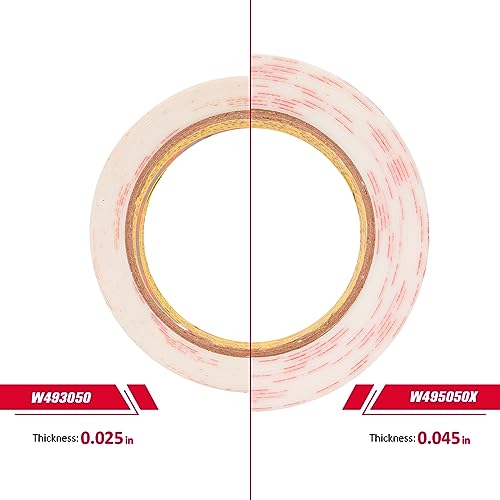 3M Double Sided Mounting Tape VHB 1''x15.4Ft 0.043in Thick White 4950 Heavy Duty Adhesive Waterproof Foam Tape for Car Home Office Deco