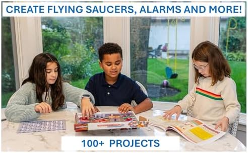 Snap Circuits Jr. SC-100 Electronics Exploration Kit, Over 100 Projects, Full Color Project Manual, 28 Parts, STEM Educational Toy for Kids 8 +