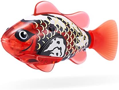Robo Alive Robo Fish Robotic Swimming Fish (Blue + Red) by ZURU Water Activated, Changes Color, Comes with Batteries, Amazon Exclusive (2 Pack) Series 3