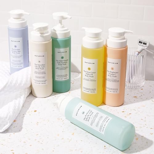 Naturium The Glow Getter Multi-Oil Hydrating Body Wash, Gentle Cleanser, 16.9 oz