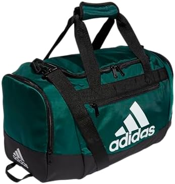 adidas Unisex Defender 4.0 Gym Duffel Bag for Men and Women, Team Dark Green, Small (38L)