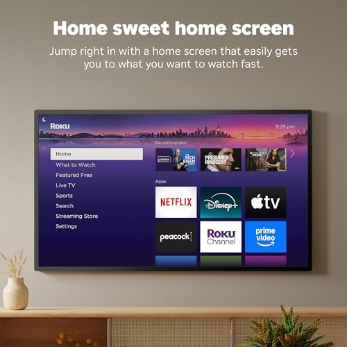 Roku Streaming Stick HD 2025 — HD Streaming Device for TV with Roku Voice Remote, Free & Live TV