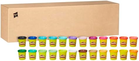 Play-Doh Modeling Compound 24-Pack Case of Colors, Non-Toxic, 3 Oz Cans of Assort. Colors, Back to School Classroom Supplies, Preschool Toys, Ages 2+ (Amazon Exclusive)