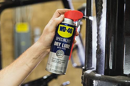WD-40 Specialist Dry Lube with Smart Straw, Lubricant for Corrosion Protection on Table Saws, Drills and Lathes, Industrial Strength Friction-Reducing Formula, 10 Oz., Twin Pack