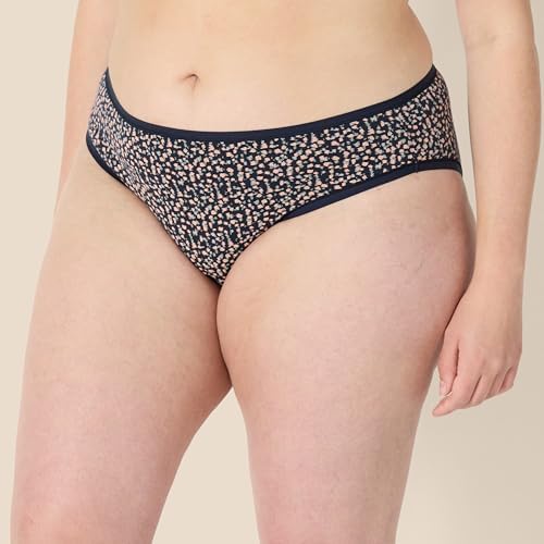 Amazon Essentials Women's Cotton Bikini Brief Underwear (Available in Plus Size), Multipacks