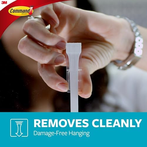 Command Hand Towel Holder Matte Black with Water Resistant Command Strips, Rust Resistant Bathroom Organizer, Holds up to 5 lbs, 1 Ring