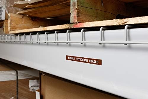 Brady Authentic (M21-500-595-BR) All-Weather Vinyl Label for Indoor/Outdoor ID, Lab and Equipment Labeling, White on Brown- ForM210, M210-LAB, M211, BMP21-PLUS and BMP21-LAB Printers, .5" W, 21' L