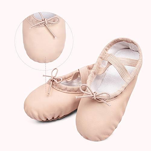 Stelle Ballet Shoes for Girls Toddler Ballet Slippers Soft Leather Boys Dance Shoes for Toddler/Little Kid/Big Kid