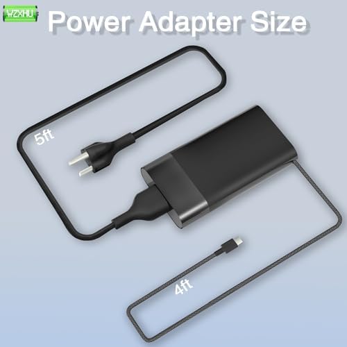 New Slim 65W USB C Laptop Charger Compatible with HP Spectre x360, Envy, Chromebook, Elitebook x360, Pavilion, Elite x2 Travel Type C Power Cord Ac Adapter