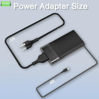 New Slim 65W USB C Laptop Charger Compatible with HP Spectre x360, Envy, Chromebook, Elitebook x360, Pavilion, Elite x2 Travel Type C Power Cord Ac Adapter