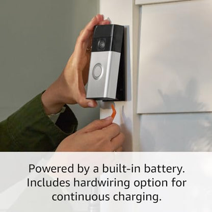 Ring Battery Doorbell | Home or business security with Head-to-Toe Video, Live View with Two-Way Talk, and Motion Detection & Alerts (newest model), Venetian Bronze
