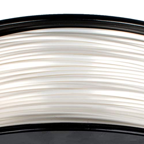 Geeetech Silk PLA Filament 1.75mm for 3D Printer, Metal-Like Shiny Consumable 1kg (2.2lbs) 1 Spool, Dimensional Accuracy +/- 0.03 mm,Metallic White