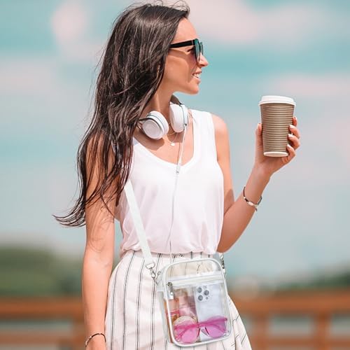 USPECLARE Clear Purse Stadium Approved CrossBody Bag for Men and Women