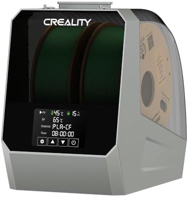 Creality Space Pi Filament Dryer Plus, 2 Spools Filament Storage Box, Double 360° Heating Drying with Fan&Touch Screen, 3D Printer Filament Spool Holder, Dehydrator 1.75/2.85/3mm PLA PETG ABS TPU
