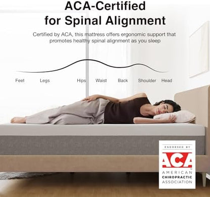 Novilla Queen Size Mattress, 12 Inch Gel Memory Foam Mattress for Cool Night & Pressure Relief, Medium Plush Feel with Motion Isolating, Bliss