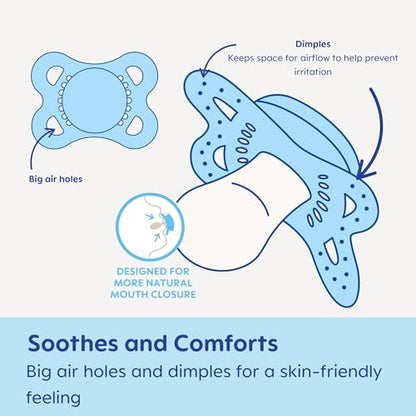 MAM Original Matte Baby Pacifiers, Binky for Girls 0-6 Months, BPA-Free Silicone Nipple, Easy to Clean, Best for Newborn Babies, Developed with Medical Experts, 6 Count Binkies