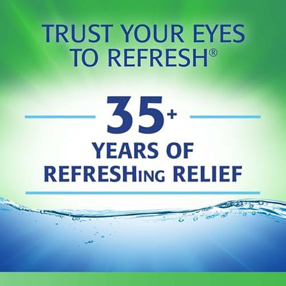 Refresh Tears PF Preservative-Free Artificial Tears Lubricant Eye Drops, 0.33 fl oz (10 mL) (Pack of 2)