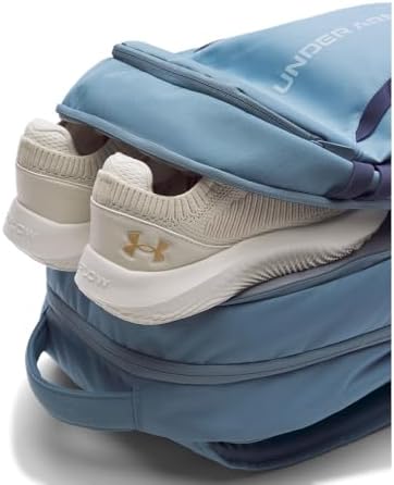 Under Armour Hustle 6.0 Backpack, Blue Smoke/Blue Smoke/Blue Calm, One Size