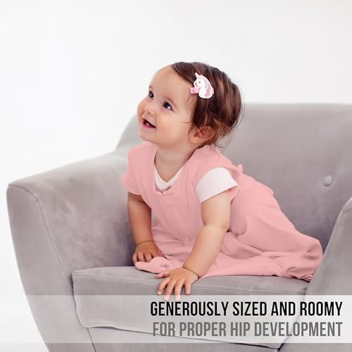 Mama Cheetah Baby Sleep Sack 0.5 TOG, Organic Cotton Baby Wearable Blanket with Two-Way Zipper, Swaddle Transition Baby Sleeping Bag for Newborn Infant Toddler Boy Girl, 6-12 Months