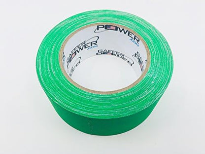 Gaffer Power Real Professional Grade Gaffer Tape, Made in The USA, Heavy-Duty Gaffers Tape, Durable, Versatile, Non-Reflective, Multipurpose. (2 in x 30 Yds, Chrome Green)