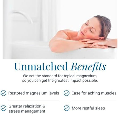 Ancient Minerals Magnesium Bath Flakes - Bathing Alternative to Epsom Salt - Soak in Natural Salts - High-Absorption Efficiency for Relaxation, Wellness & Muscle Relief (4 .4 lb)