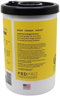 Tub O' Towels Heavy-Duty Multi-Surface Cleaning Wipes, 10" x 12", 90 Count Canister, Removes Grease, Grime, Tough Stains, Durable Disposable Wipes for Home, Garage, Outdoor Cleaning Tasks, 2-Pack