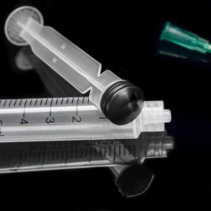 100Pack Disposable 5ml Syringe with 21G 1.5inch Needle Lab Supplies, Individually Packaged