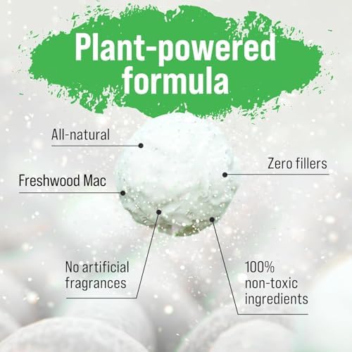 Rockin' Green Hard Rock Laundry Detergent for Hard Water (90 Loads), Plant based, Natural Laundry Detergent Powder, Biodegradable Odor Fighter, Safe for Sensitive Skin, 45 oz (Freshwood Mac)