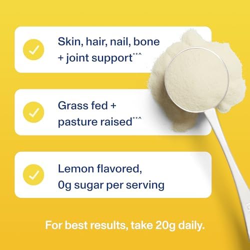 Vital Proteins Collagen Peptides Powder, Collagen Supplements, Hair & Skin Health, 14 Servings, Lemon