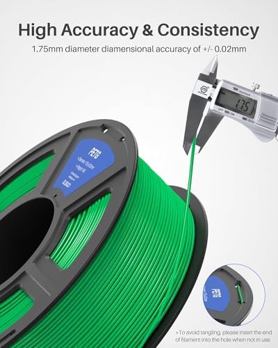 ELEGOO PETG Filament 1.75mm Beige 1KG, 3D Printer Filament Dimensional Accuracy +/- 0.02 mm, 1kg Spool(2.2lbs) Fits for Most FDM 3D Printers