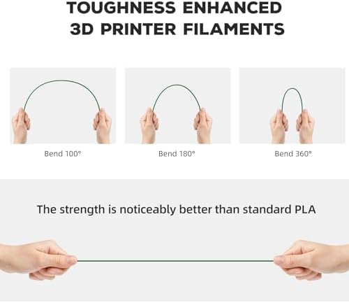 FLASHFORGE PLA Filament 1.75mm, 3D Printer Filament 1kg (2.2lbs) Spool, Dimensional Accuracy +/- 0.02mm, 3D Printing Filament Easy to Use and Fits for Most FDM 3D Printers (Rainbow)