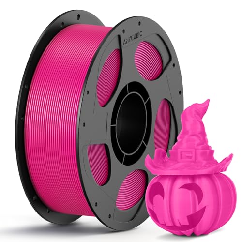 ANYCUBIC PLA 3D Printer Filament, 3D Printing PLA Filament 1.75mm Dimensional Accuracy +/- 0.02mm, 1KG Reusable Spool (2.2 lbs), Magenta