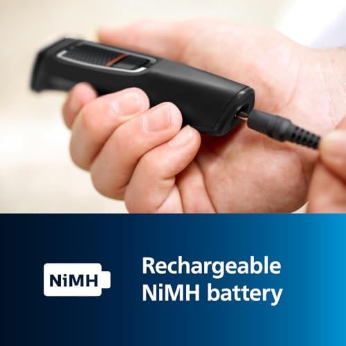 Norelco Philips Multigroom 3000 Series, All-in-One Trimmer, Beard Trimmer and Hair Clipper, 15-Piece Men's Grooming Kit for Head, Beard, Face, Nose, Ears, No Blade Oil Needed, Soft Pouch, MG3770/40