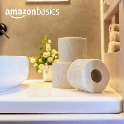 Amazon Basics Soft and Strong 2-Ply Toilet Paper, 18 Ultra Rolls = 72 Regular Rolls, Unscented, 340 Sheet (3 Packs of 6)