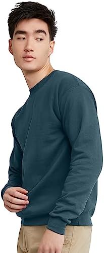Hanes Men's EcoSmart Fleece, Pullover Crewneck Sweatshirt, 1 or 2 Pack